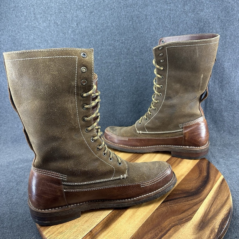 Frye Boots Tuscarora Owen Fold Over Boots Leather Mens Size 11D Brown 37766 - Picture 7 of 10